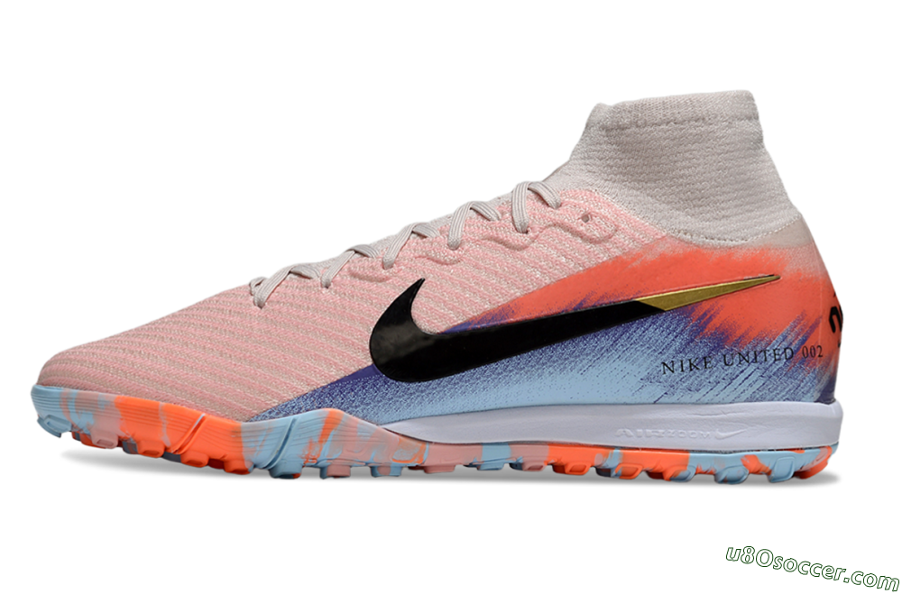 Nike Air Zoom Mercurial Superfly 10 Elite TF Artificial Turf Soccer Shoes - Pink/Red/Blue 2