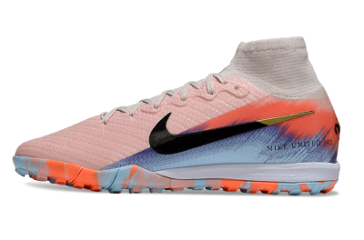 Nike Air Zoom Mercurial Superfly 10 Elite TF Artificial Turf Soccer Shoes - Pink/Red/Blue
