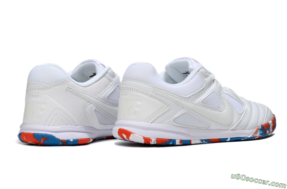 Supreme x Nike SB Gato IC Indoor & Futsal Soccer Shoes - White/Blue/Red 6