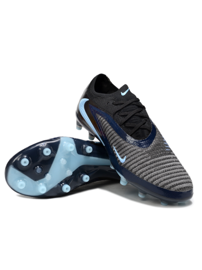 Nike Phantom 6 Low Elite AG Artificial Grass Soccer Cleats - Grey/Black/Jade