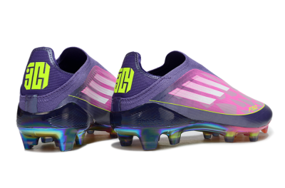 Adidas F50 Elite Laceless FG Firm Ground Soccer Cleats - Pink/Purple/Yellow