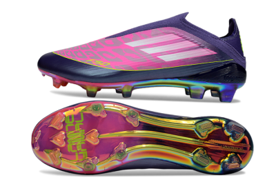 Adidas F50 Elite Laceless FG Firm Ground Soccer Cleats - Pink/Purple/Yellow