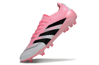 Adidas Predator 25 Elite FG Firm Ground Soccer Cleats - Pink/White/Black
