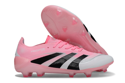 Adidas Predator 25 Elite FG Firm Ground Soccer Cleats - Pink/White/Black