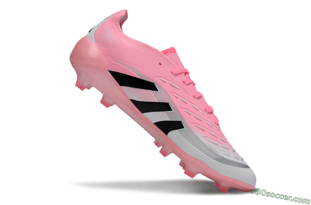Adidas Predator 25 Elite FG Firm Ground Soccer Cleats - Pink/White/Black 4