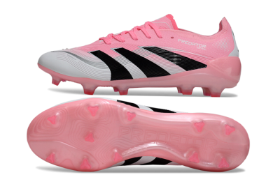 Adidas Predator 25 Elite FG Firm Ground Soccer Cleats - Pink/White/Black