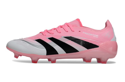 Adidas Predator 25 Elite FG Firm Ground Soccer Cleats - Pink/White/Black