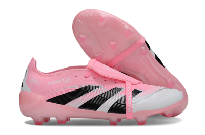 Adidas Predator 25 Foldover Tongue FG Firm Ground Soccer Cleats - Pink/White/Black