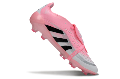 Adidas Predator 25 Foldover Tongue FG Firm Ground Soccer Cleats - Pink/White/Black