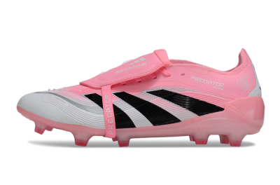 Adidas Predator 25 Foldover Tongue FG Firm Ground Soccer Cleats - Pink/White/Black