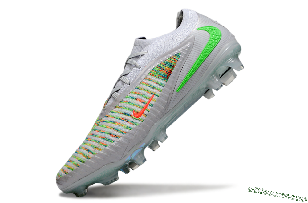 Nike Phantom 6 Low Elite FG Firm Ground Soccer Cleats - White/Red/Yellow 6