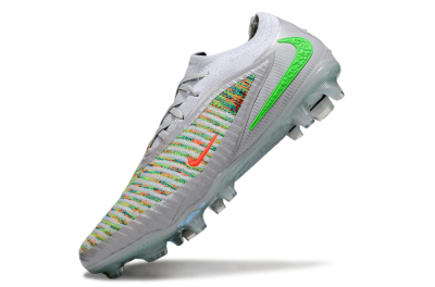Nike Phantom 6 Low Elite FG Firm Ground Soccer Cleats - White/Red/Yellow