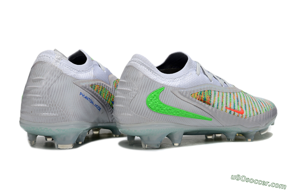 Nike Phantom 6 Low Elite FG Firm Ground Soccer Cleats - White/Red/Yellow 7