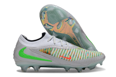 Nike Phantom 6 Low Elite FG Firm Ground Soccer Cleats - White/Red/Yellow