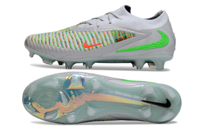 Nike Phantom 6 Low Elite FG Firm Ground Soccer Cleats - White/Red/Yellow