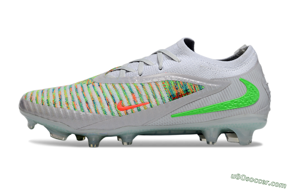 Nike Phantom 6 Low Elite FG Firm Ground Soccer Cleats - White/Red/Yellow 2