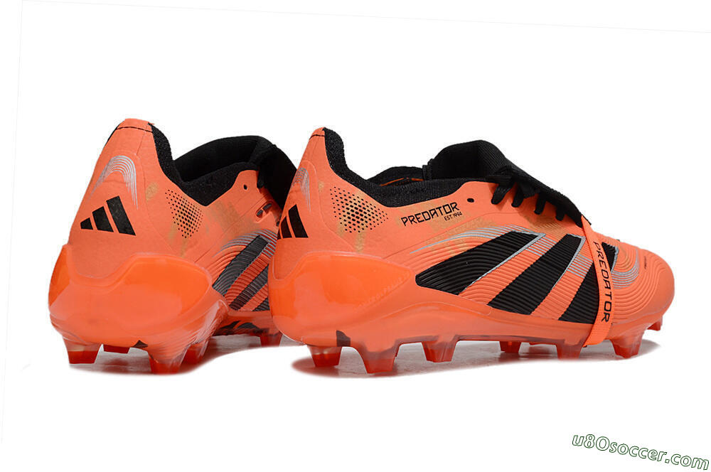 Adidas Predator 25 Foldover Tongue FG Firm Ground Soccer Cleats - Red/Black/White 6