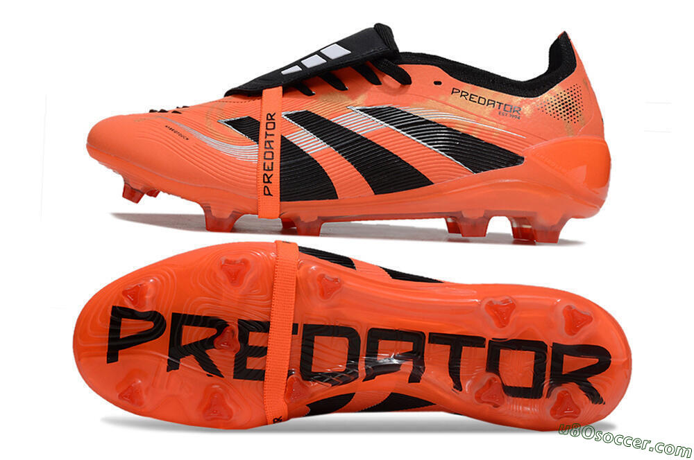 Adidas Predator 25 Foldover Tongue FG Firm Ground Soccer Cleats - Red/Black/White 0