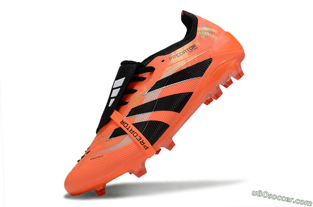 Adidas Predator 25 Foldover Tongue FG Firm Ground Soccer Cleats - Red/Black/White 5