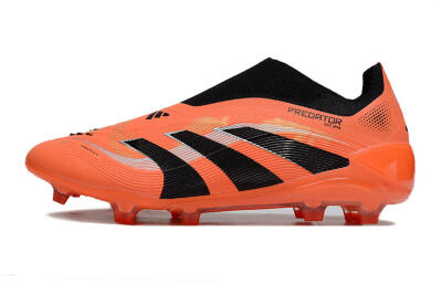 Adidas Predator 25 Elite Laceless FG Firm Ground Soccer Cleats - Red/Black/White
