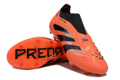 Adidas Predator 25 Elite Laceless FG Firm Ground Soccer Cleats - Red/Black/White