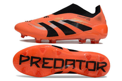 Adidas Predator 25 Elite Laceless FG Firm Ground Soccer Cleats - Red/Black/White