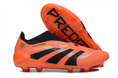 Adidas Predator 25 Elite Laceless FG Firm Ground Soccer Cleats - Red/Black/White