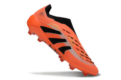 Adidas Predator 25 Elite Laceless FG Firm Ground Soccer Cleats - Red/Black/White