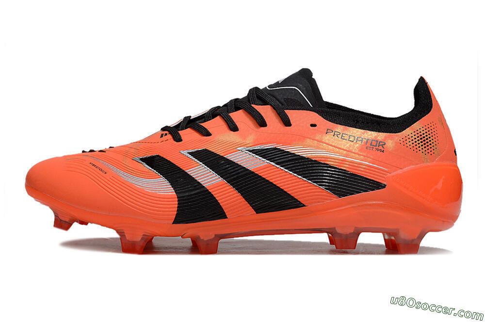 Adidas Predator 25 Elite FG Firm Ground Soccer Cleats - Red/Black/White 2