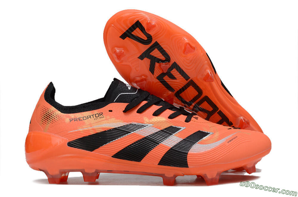Adidas Predator 25 Elite FG Firm Ground Soccer Cleats - Red/Black/White 1