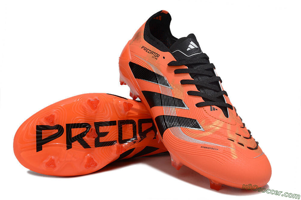 Adidas Predator 25 Elite FG Firm Ground Soccer Cleats - Red/Black/White 3