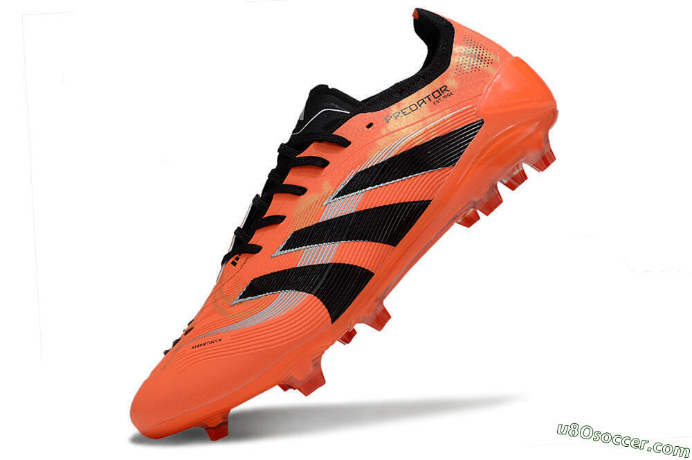 Adidas Predator 25 Elite FG Firm Ground Soccer Cleats - Red/Black/White 5