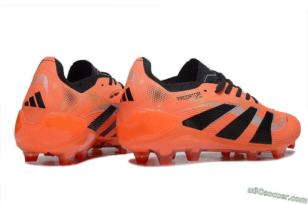 Adidas Predator 25 Elite FG Firm Ground Soccer Cleats - Red/Black/White 6