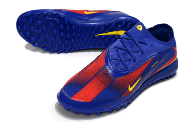 Nike Phantom 6 Low Elite TF Artificial Turf Soccer Shoes - Blue/Red/Yellow