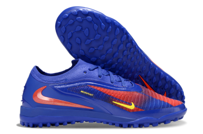 Nike Phantom 6 Low Elite TF Artificial Turf Soccer Shoes - Blue/Red/Yellow