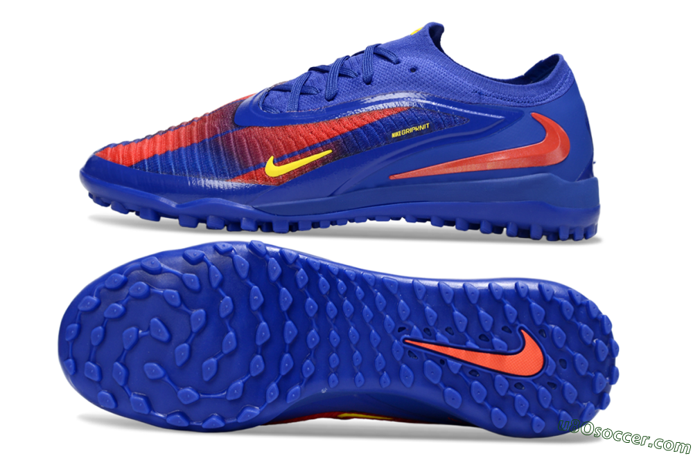Nike Phantom 6 Low Elite TF Artificial Turf Soccer Shoes - Blue/Red/Yellow 0