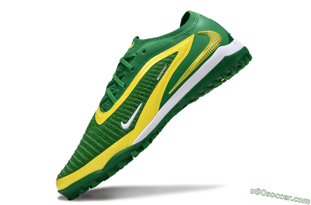 Nike Phantom 6 Low Elite TF Artificial Turf Soccer Shoes - Green/Yellow/White 5