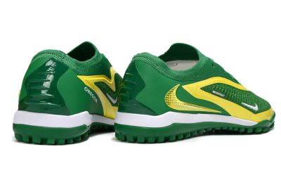 Nike Phantom 6 Low Elite TF Artificial Turf Soccer Shoes - Green/Yellow/White