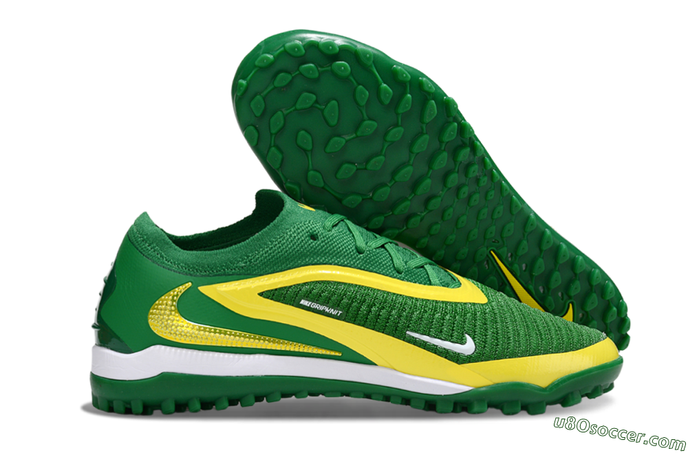 Nike Phantom 6 Low Elite TF Artificial Turf Soccer Shoes - Green/Yellow/White 1