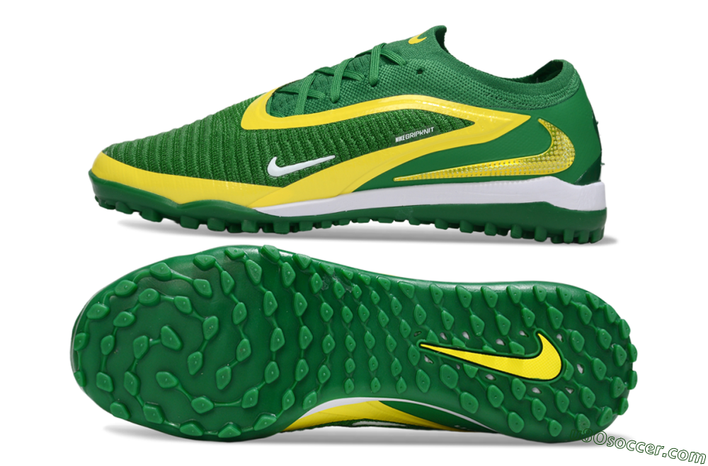 Nike Phantom 6 Low Elite TF Artificial Turf Soccer Shoes - Green/Yellow/White 0