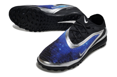 Nike Phantom 6 Low Elite TF Artificial Turf Soccer Shoes - Blue/Silver/Black
