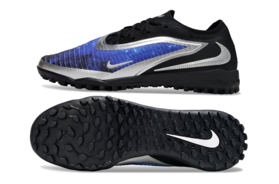 Nike Phantom 6 Low Elite TF Artificial Turf Soccer Shoes - Blue/Silver/Black