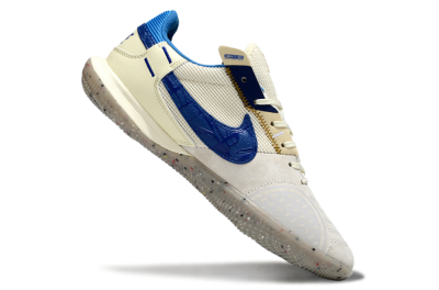 Nike Street Gato IC Indoor & Futsal Soccer Shoes - Grey/Beige/Blue