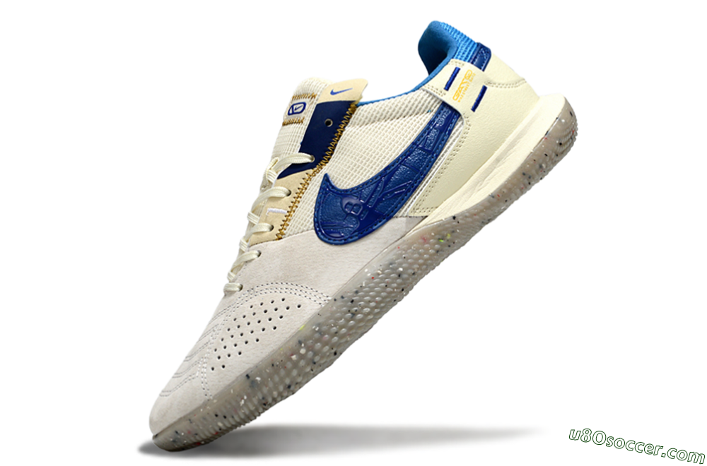 Nike Street Gato IC Indoor & Futsal Soccer Shoes - Grey/Beige/Blue 5