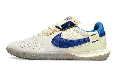 Nike Street Gato IC Indoor & Futsal Soccer Shoes - Grey/Beige/Blue