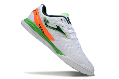Joma Top Flex IC Indoor & Futsal Soccer Shoes - White/Yellow/Red