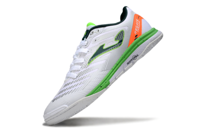 Joma Top Flex IC Indoor & Futsal Soccer Shoes - White/Yellow/Red