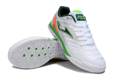 Joma Top Flex IC Indoor & Futsal Soccer Shoes - White/Yellow/Red