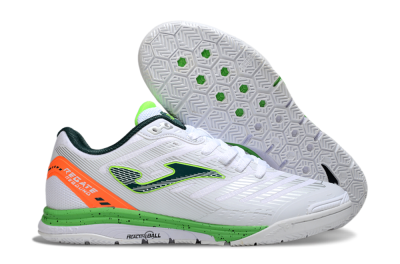 Joma Top Flex IC Indoor & Futsal Soccer Shoes - White/Yellow/Red