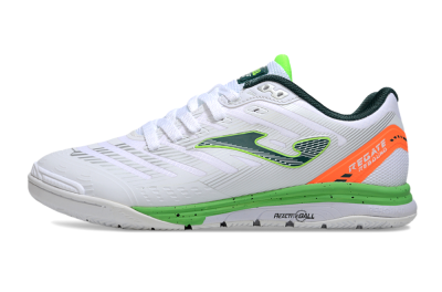 Joma Top Flex IC Indoor & Futsal Soccer Shoes - White/Yellow/Red
